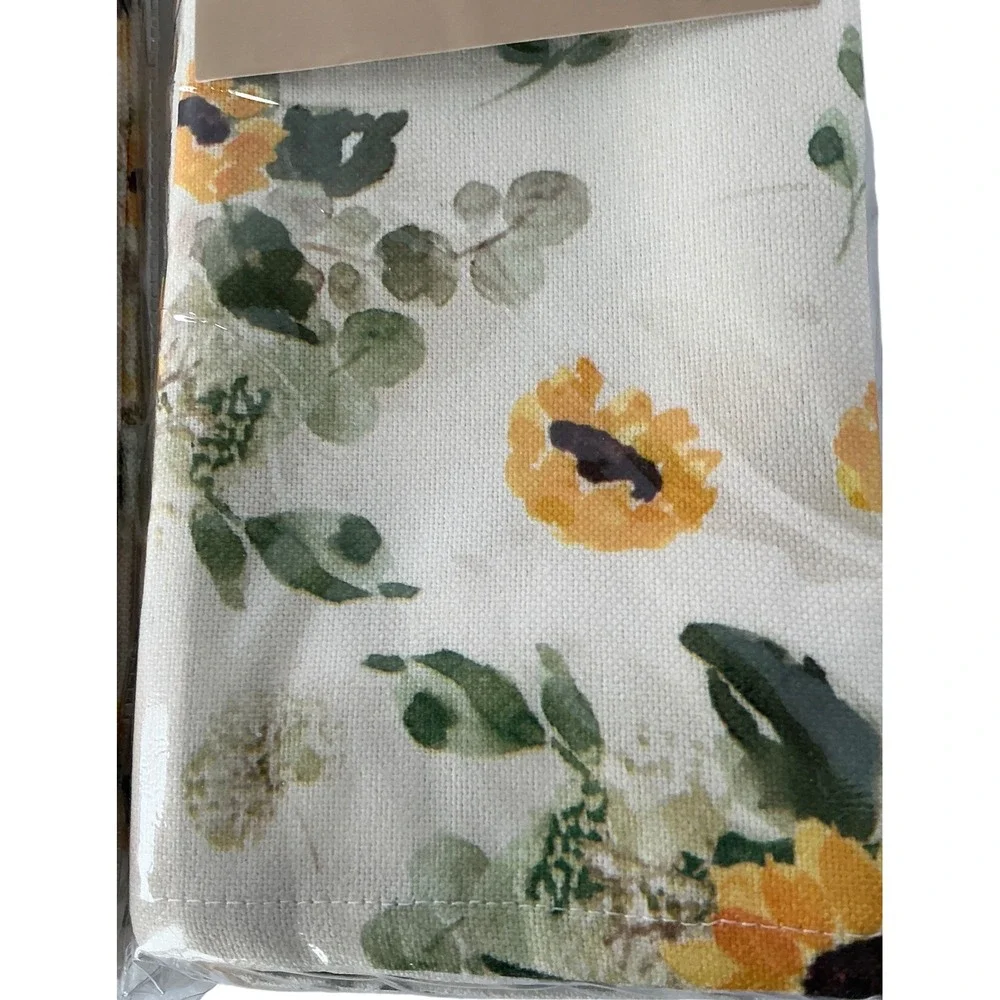 Robert Stanley Sunflower Cloth Napkins Set of 8 Floral‎ Fall Farmhouse 18in NWT